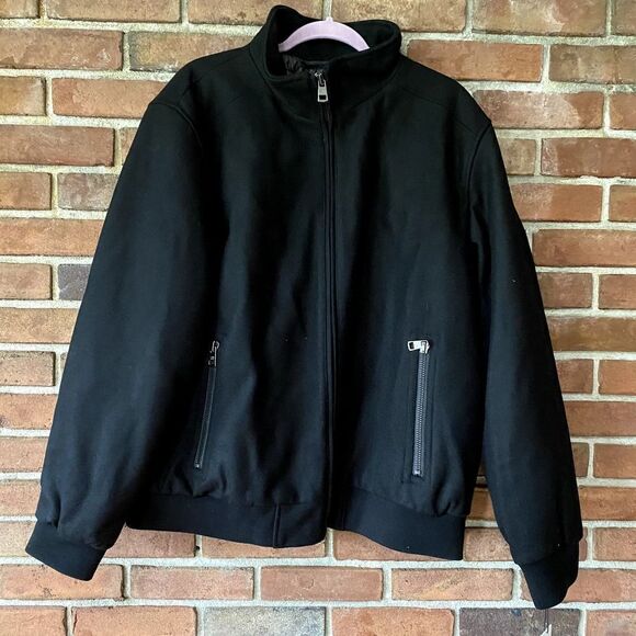 Calvin Klein Bomber Jacket Black XL - Picture 1 of 12